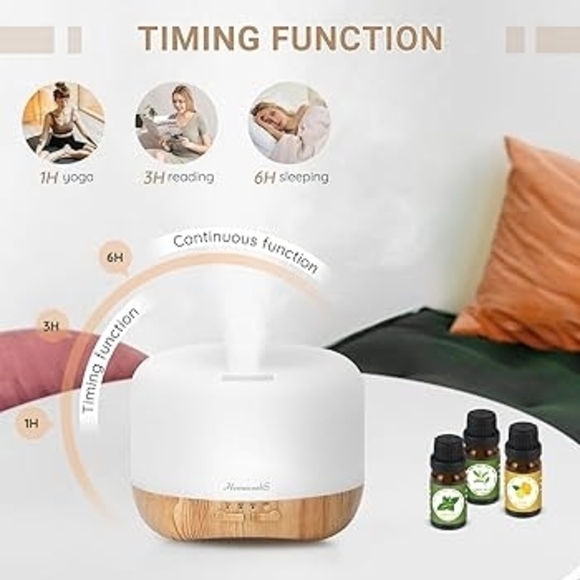 🔥6 FOR $25!🔥Diffuser Essential Oil Colorful Mood-Creating Lights - Picture 3 of 4